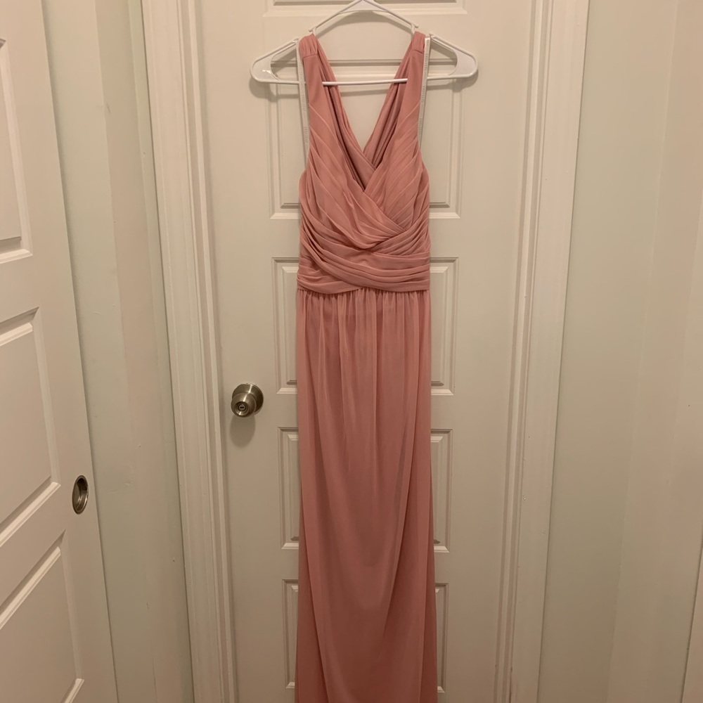 David’s Bridal Ballet Pink Size 6 Bridesmaid Dress